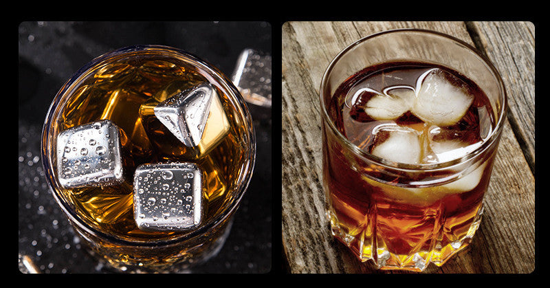 Stainless Steel Beverage Wine Beer Whiskey Ice Wine Stone Bar Ice Cube