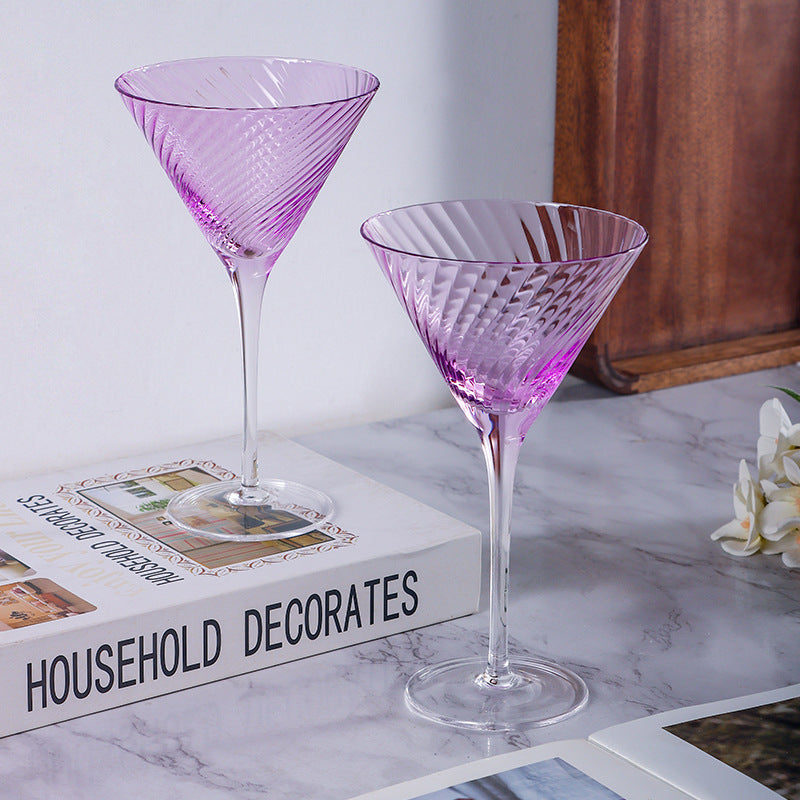 Cocktail Glass Crystal High Leg Simple