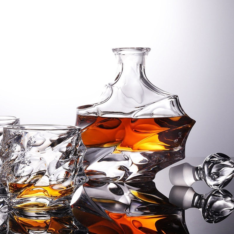 Crystal Ocean Bottle Whiskey Glass