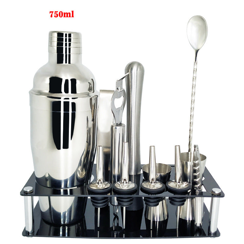 Stainless steel cocktail shaker set