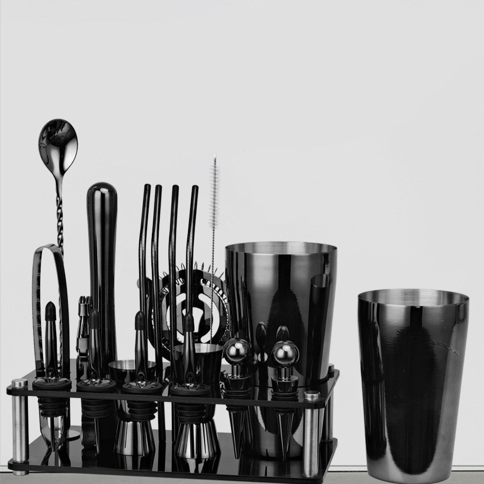 20-piece Set Of Stainless Steel Cocktail Shaker Tools