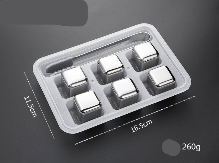 Stainless Steel  Beverage Wine Beer Whiskey Ice Wine Stone Bar Ice Cube