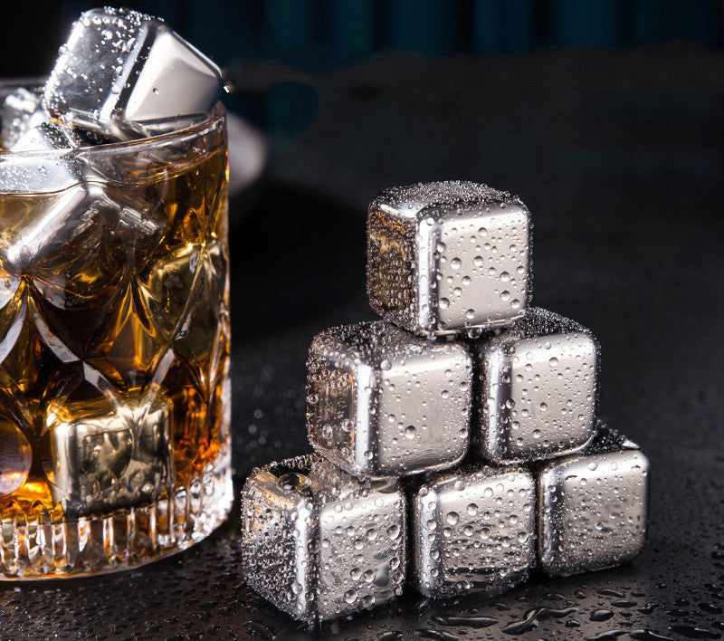 Stainless Steel  Beverage Wine Beer Whiskey Ice Wine Stone Bar Ice Cube