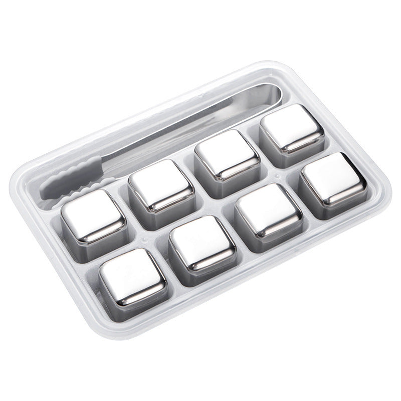 Stainless Steel  Beverage Wine Beer Whiskey Ice Wine Stone Bar Ice Cube