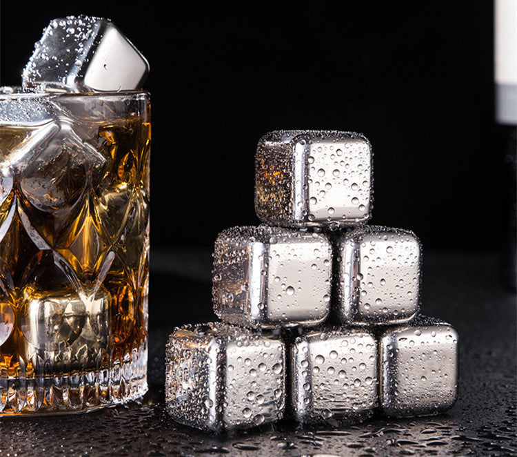 Stainless Steel  Beverage Wine Beer Whiskey Ice Wine Stone Bar Ice Cube