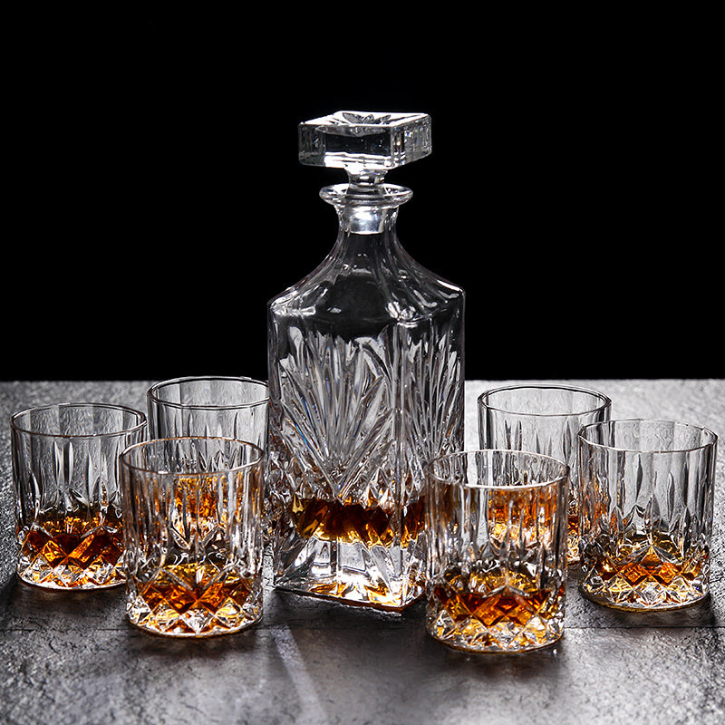 Lead-Free Crystal Glass Whiskey Glass Set