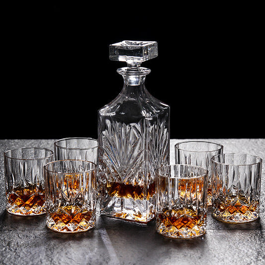 Lead-Free Crystal Glass Whiskey Glass Set