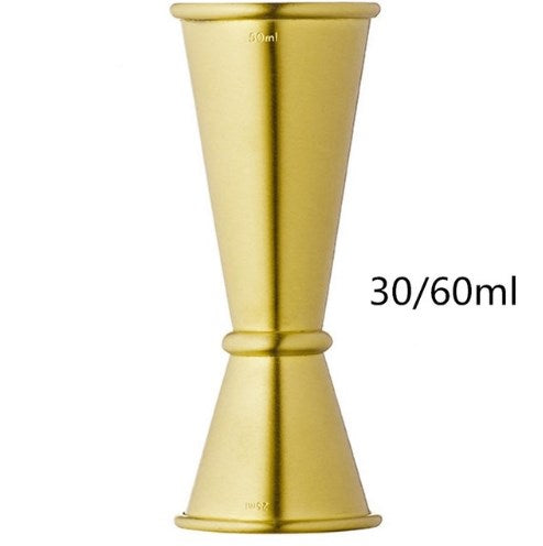 Cocktail Bar Jigger Stainless Steel Japanese Design Jigger Double Spirit Measuring Cup Bartender