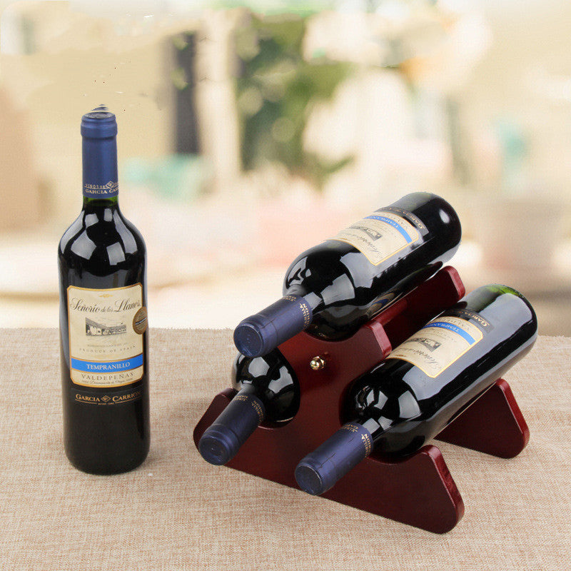 Wooden Wine Rack Decoration
