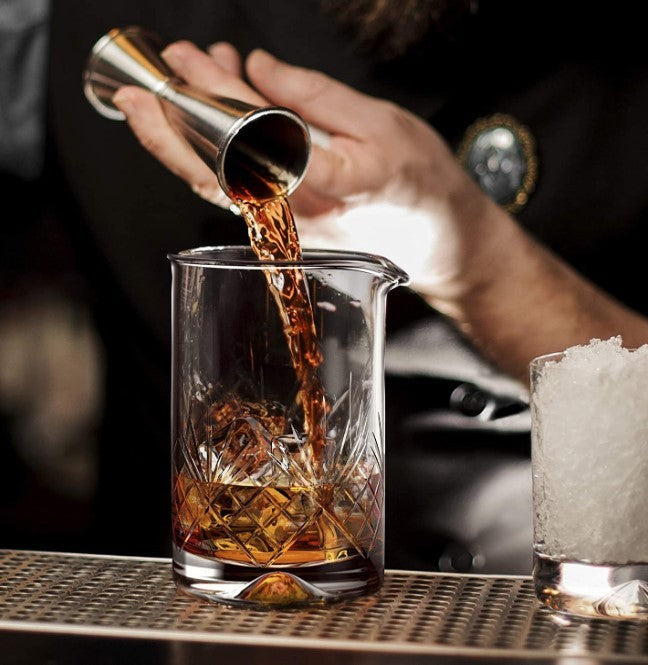 Ice Strainer Crystal Glass Stainless Steel Cocktail Shaker