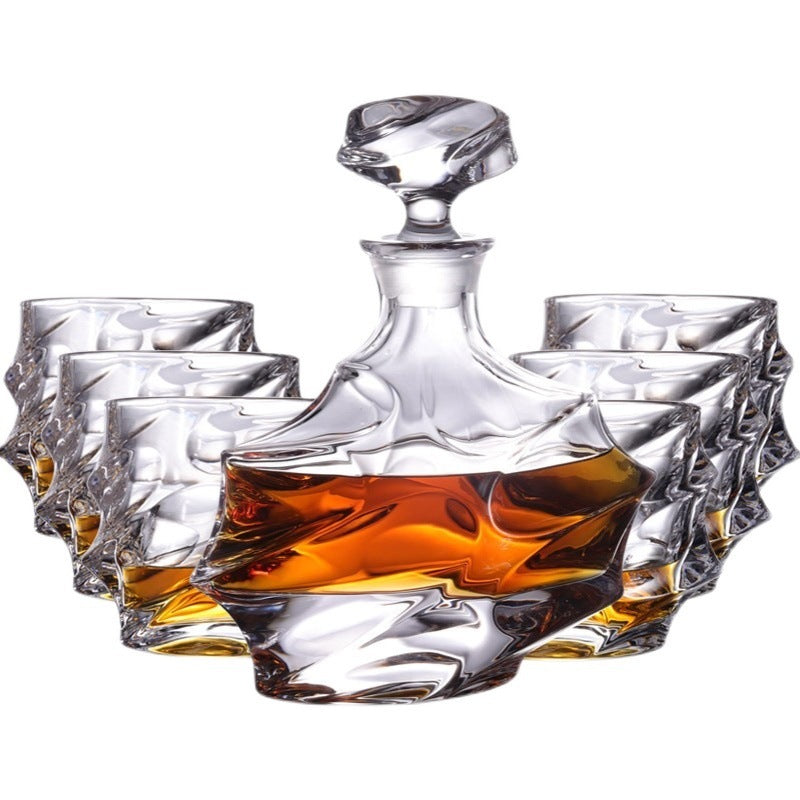 Crystal Ocean Bottle Whiskey Glass