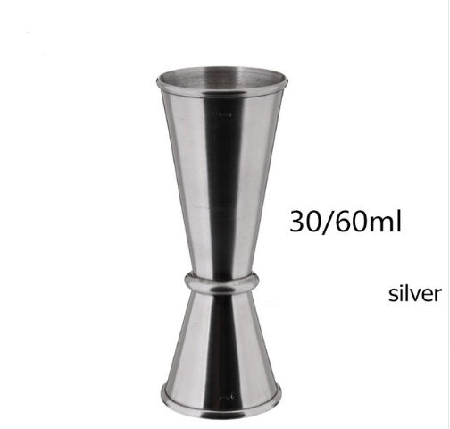 Cocktail Bar Jigger Stainless Steel Japanese Design Jigger Double Spirit Measuring Cup Bartender