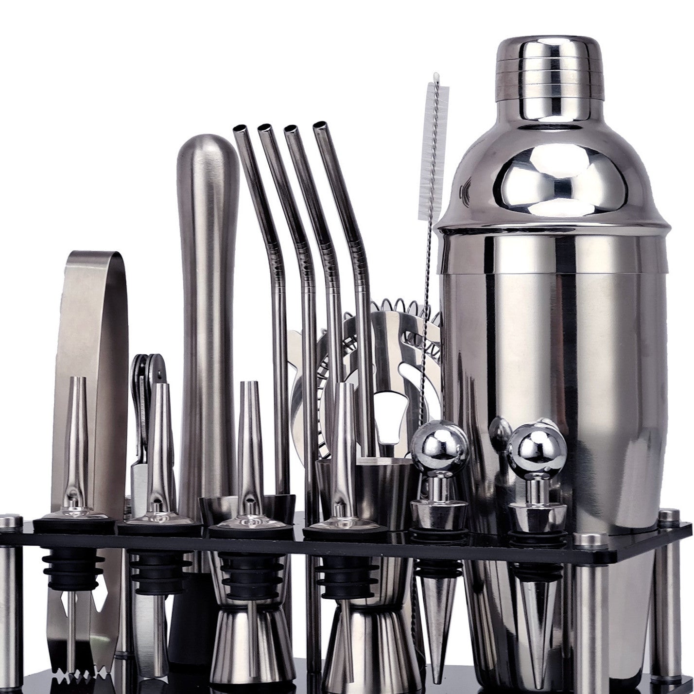 20-piece Set Of Stainless Steel Cocktail Shaker Tools