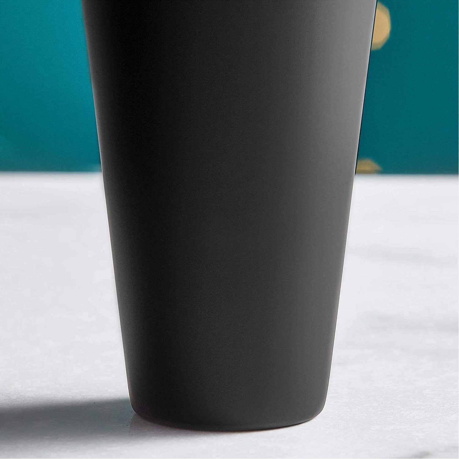 Exquisite 8-piece Set Matte Black Stainless Steel Cocktail Shaker Set