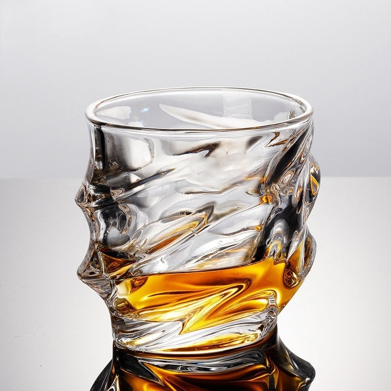 Crystal Ocean Bottle Whiskey Glass