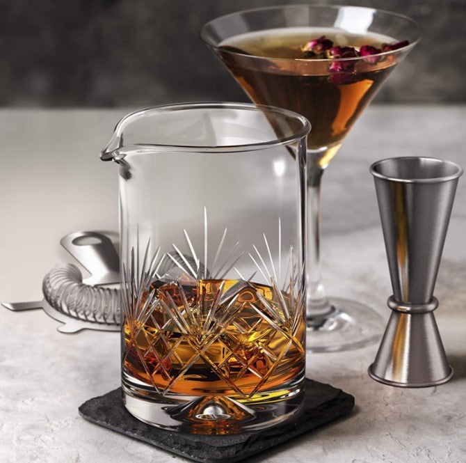 Ice Strainer Crystal Glass Stainless Steel Cocktail Shaker