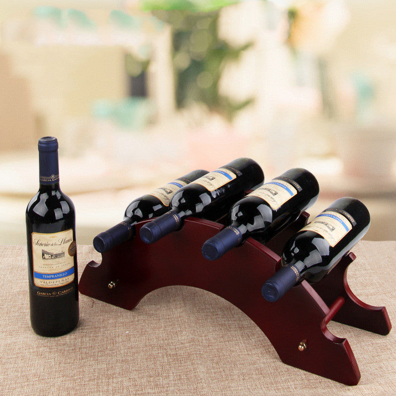 Wooden Wine Rack Decoration