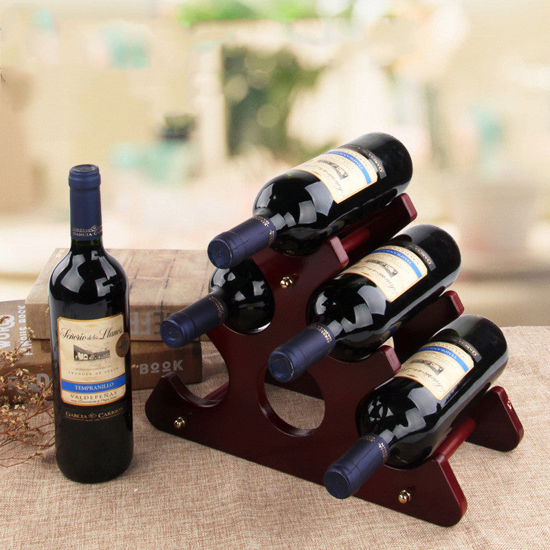 Wooden Wine Rack Decoration