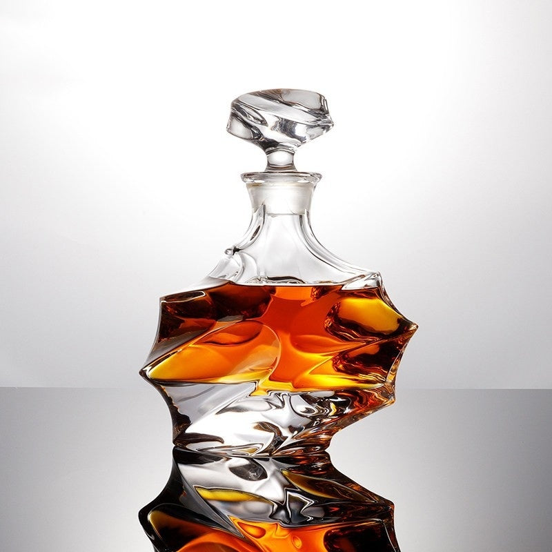 Crystal Ocean Bottle Whiskey Glass